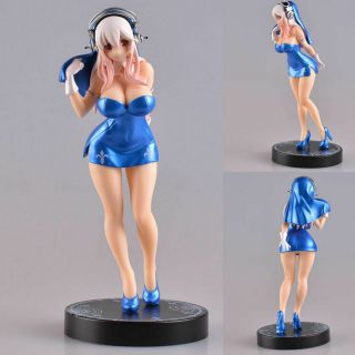Anime Sonico Concept Sexy Dora Holy Girl Nun Dress Pvc Figure Blue No Box