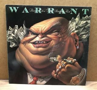 1988 - 1989 Warrant Dirty Rotten Filthy Stinking Rich Vinyl/lp Cbs 44383