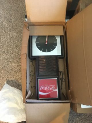 Coca - Cola - Box Of 5 Coke Clocks - 1970s Wood And Metal Look