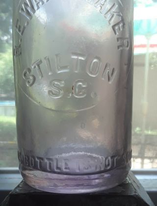 R.  E.  Wannamaker Stilton SC Center Slug Plate Crown Top Soda Bottle Applied Top 2