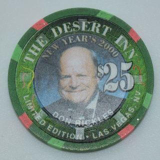 Desert Inn $25 Casino Chip Las Vegas Nevada H&c Paul - Son Don Rickles 2000