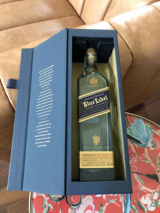 Johnnie Walker Blue Label Empty Bottle 750 Ml With Soft Touch Gift Box