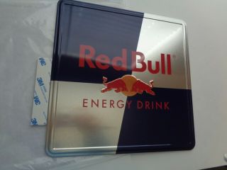 Red Bull Energy Drink Double Sided Metal Advertisement Signs 10 X 10 Man Cave
