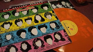 Rolling Stones Some Girls Lp Orange Vinyl Holland Import Banned Cover Nm Vinyl