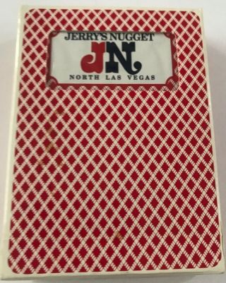 Jerry’s Nugget Casino Las Vegas Nv " Bee " Playing Cards Opened