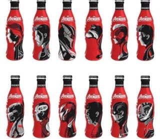 2019 Coca Cola Turkey Empty Turkish Bottle Set Avengers Endgame