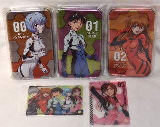Rebuild Of Evangelion Can Case Card Rei Ayanami Asuka Langley Shinji Ikari