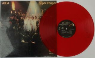 Abba Trouper Red Translucent Vinyl Very Rare Lp South America Ecuador