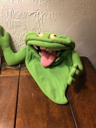 Vintage Kenner 1986 Ghostbusters Green Glutton Ghost Slimer Hand Puppet