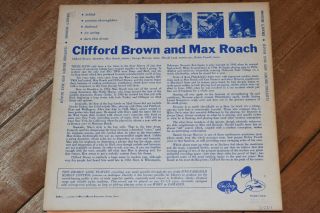 Clifford Brown Max Roach EX 10 