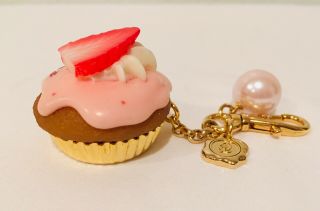 Q Pot Sailor Moon Strawberry Cupcake Bag Charm Key Chain