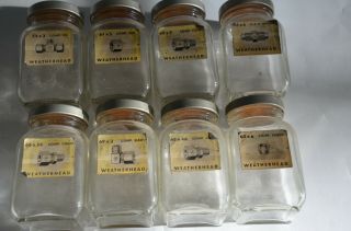 Antique Hardware Store Glass Jars For Parts/fitting Plumbing Weatherhead