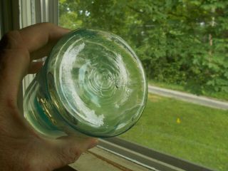 SAFETY WIDE MOUTH MASON SALEM GLASS NJ FRUIT JAR WITH TIN LID 5