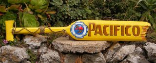 Pacifico Beer Wood Paddle Beer Sign Nautical Tiki Bar Sign Pub Man Cave 39 "