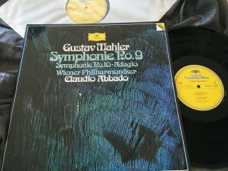Abbado - Mahler Symphony 9 & 10 Vpo Live Ed1 Germany Dgg Digital Stereo 2lp