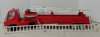 Vintage Nylint Fire Department No.  6 Fire Truck Hook And Ladder Pressed Steel Red