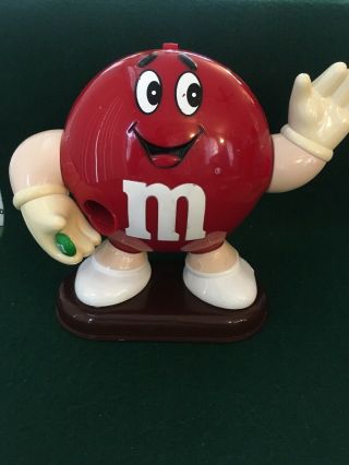 Vintage 1992 Mars M&m Red Candy Dispenser Collectible Figure 9”