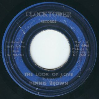 Dennis Brown - The Look Of Love / Dub - Clocktower 7” 45T Rare ♫ 2