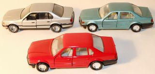 Dte 3 Matchbox Superkings Sk - 147 Silver,  Red,  Lt Blue Bmw 750 Il
