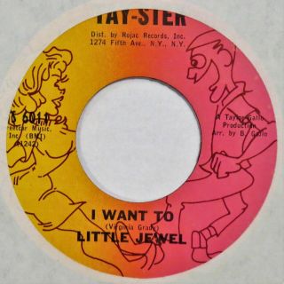 Little Jewel I Want To Tay - Ster 45 Mod Northern Soul Funk Nm Hear