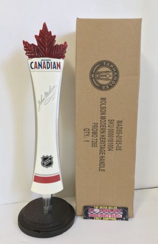 Molson Canadian Nhl Maple Leaf Beer Tap Handle 12 " Tall - Brand