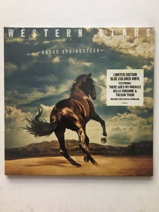 Bruce Springsteen - Western Stars (2 X 12 " Limited Blue Vinyl Lp) Uk Seller