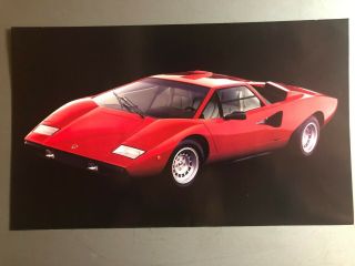 1974 Lamborghini Countach Lp 400 Picture,  Poster - - Rare Awesome L@@k