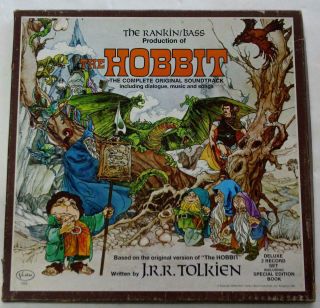 1977 Rankin/bass The Hobbit J.  R.  R.  Tolkien 3 Lp Box Set W/ 16 - Page Booklet
