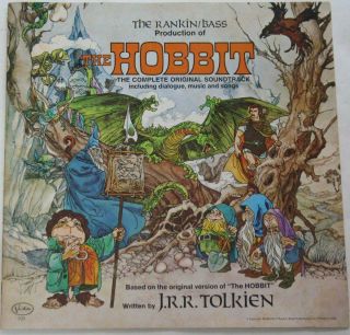1977 Rankin/Bass THE HOBBIT J.  R.  R.  TOLKIEN 3 LP Box Set w/ 16 - Page Booklet 3