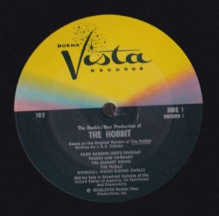 1977 Rankin/Bass THE HOBBIT J.  R.  R.  TOLKIEN 3 LP Box Set w/ 16 - Page Booklet 7