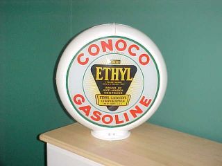 Conoco Ethyl Gas Pump Globe