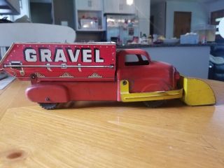Vintage MARX Tin Litho Sand & Gravel Truck in - NR 2