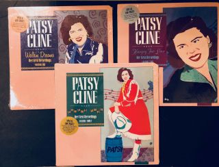 Patsy Cline Her First Recordings Volume 1,  2,  &3 Vinyl Albums Shrink Ex