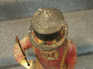 Antique Beefeater Gin Paper Mache Hand Painted Back Bar Display Statue 2 Feet 6