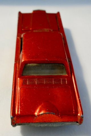 RARE 1968 Hot Wheels Redline Red White Interior Custom Continental Mark III VG 3