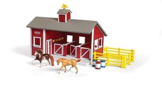 Barn Stable Horse Play Set Kids Toddler Toys Pretend Girl Boy Gift Farm