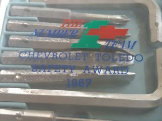 1967 CHEVROLET CHEVY SAFETY AWARD TOOL KIT SOCKET SET Toledo Ohio FACTORY PROMO 2