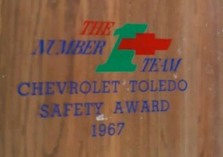 1967 CHEVROLET CHEVY SAFETY AWARD TOOL KIT SOCKET SET Toledo Ohio FACTORY PROMO 4