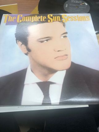 Elvis Presley The Complete Sun Sessions 2x Lp Rca 1987 Gatefold Poster