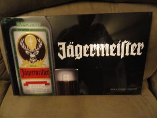 Jager Jagermeister Tin / Metal Sign - 17 X 10 Inches