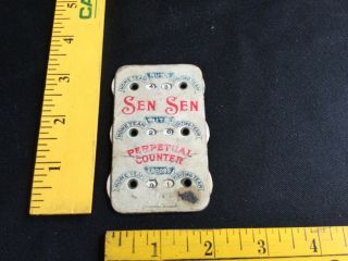 Vintage Sen Sen Perpetual Counter Baseball Sen - Sen Gum Runs Hits Errors Counter