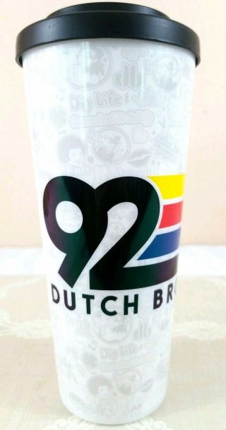Dutch Bros Brothers Vintage 1992 18oz Coffee Tea Travel Tumbler Mug Cup Awesome