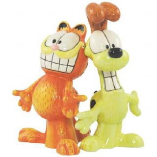 Garfield The Cat And Friend Odie Ceramic Salt And Pepper Shakers Set,