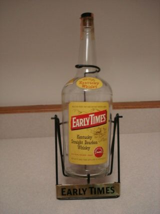 Early Times Kentucky Bourbon Whiskey Bottle Cradle Swing 1/2 Gallon