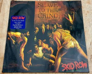 SKID ROW Slave To The Grind 1991 UK 1ST PRESS Uncensored Vinyl LP RARE VG,  /VG, 2