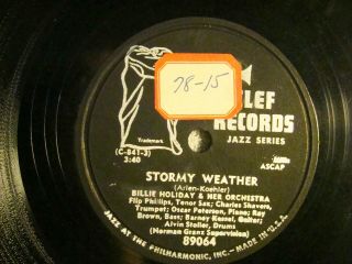 78 : CLEF 89064 - BILLIE HOLIDAY - TENDERLY / STORMY WEATHER E, 2