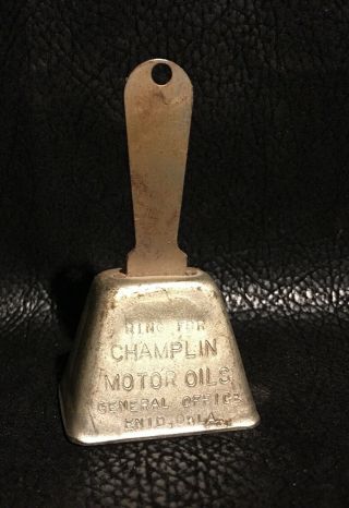 Vintage Bell “ring For” Champlin Gas Gasoline Motor Oil Enid Oklahoma