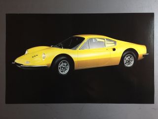 1972 Ferrari Dino 246 Gt Coupe Print,  Picture,  Poster Rare Awesome L@@k