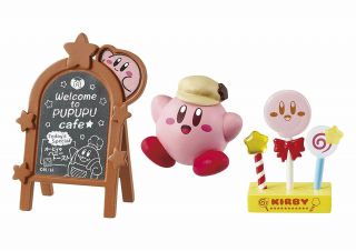 Kirby ' s Cafe Time Re - Ment Miniature Full Set Box of 8 Packs JAPAN 2