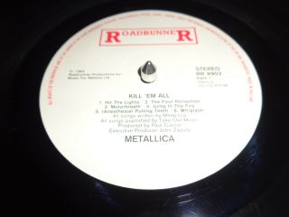 Metallica ‎– Kill ' Em All.  org,  1983.  RR.  in.  very rare 6